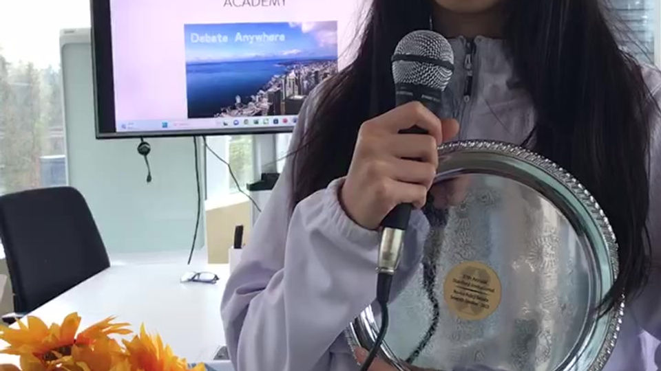 2023.2 37th Stanford HS Policy Debate Top Speaker, Lauren